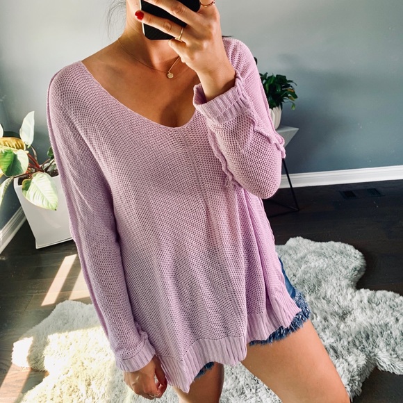 🏷Jilly Soft Sweater Knit Lliac - Picture 5 of 6